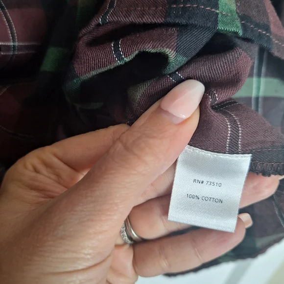 Sister Mary embroidered Plaid top Size Medium - Picture 6 of 6